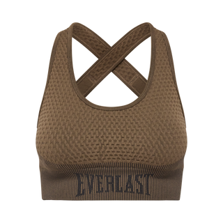 Everlast® EVERLAST Womens Seamless CrissCross Bra Bra Sand