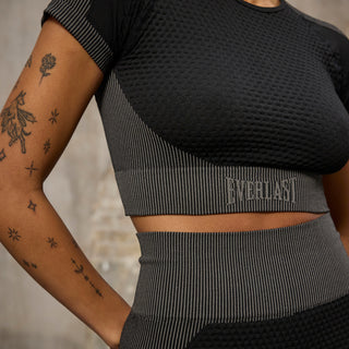 Everlast® EVERLAST Womens Seamless Crop Top Top Black