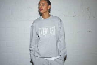 Everlast® EVERLAST LOGO CREW SWEAT Sweatshirt 413 Light Grey melange