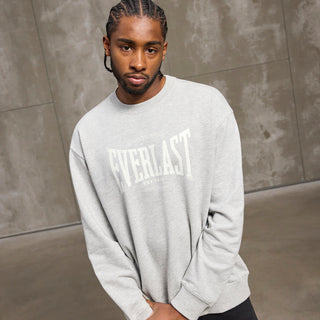 Everlast® EVERLAST LOGO CREW SWEAT Sweatshirt 413 Light Grey melange