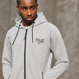 Everlast® EVERLAST Mens Hyperbeast Hooded Zip Cardigan Sweatshirt Grey