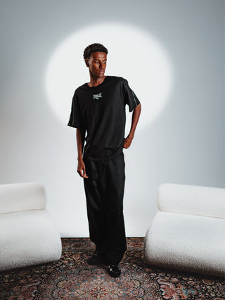 Everlast® EVERLAST Mens SS Oversized Heavyweight Greatness Is Within Tee T-shirt Black