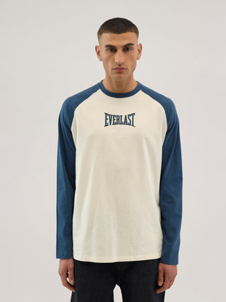Everlast® Heavy Raglan Tee LS T-shirt White/Blue