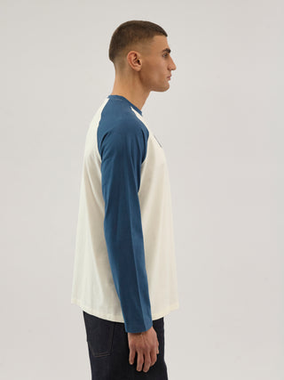 Everlast® Heavy Raglan Tee LS T-shirt White/Blue