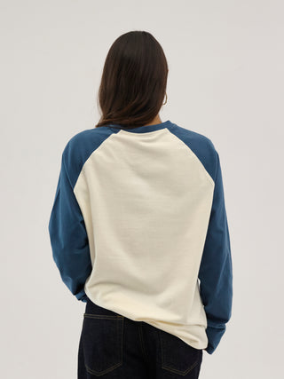 Everlast® Heavy Raglan Tee LS T-shirt White/Blue