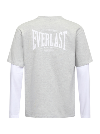 Everlast® LAYERED BACK LOGO LS T-shirt Grey