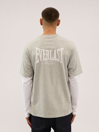 Everlast® LAYERED BACK LOGO LS T-shirt Grey