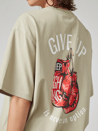 Everlast® NEVER GIVE UP TEE T-shirt Lys Grå