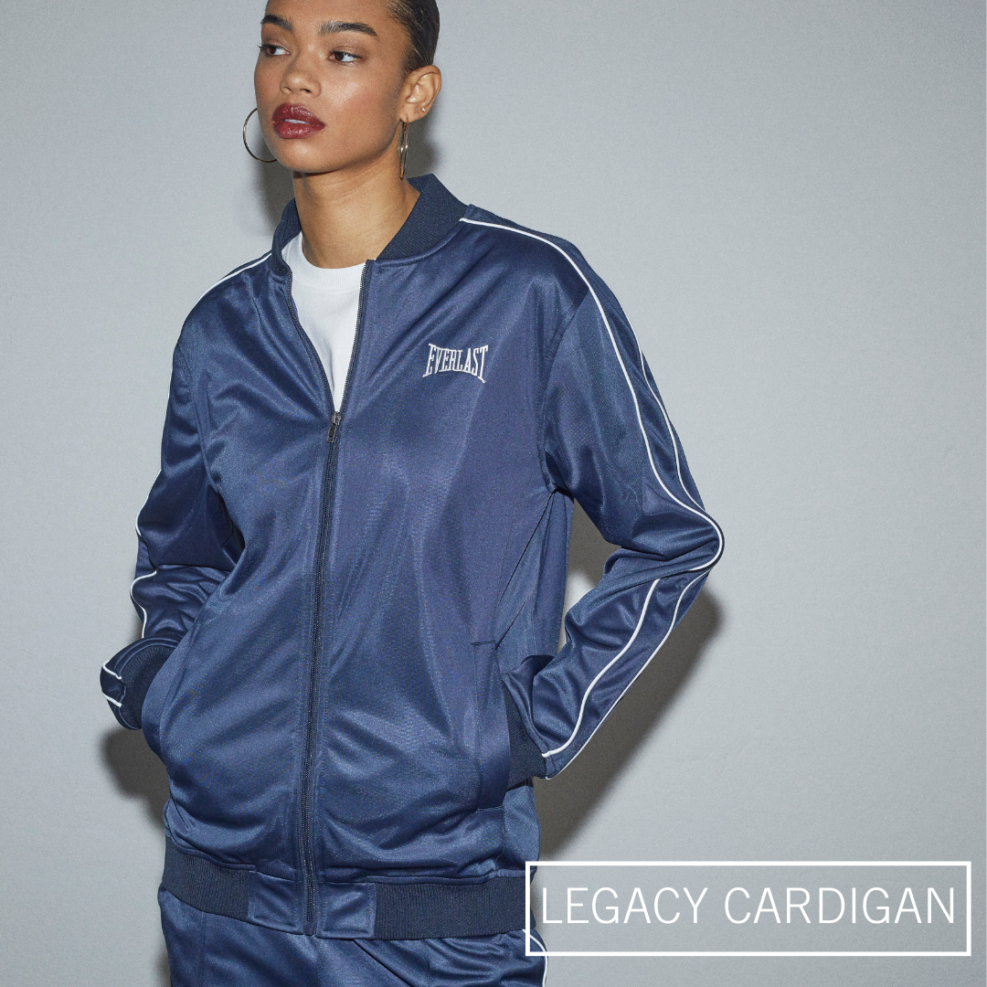 Everlast Pintuck Legacy Cardigan – Navy (Female)