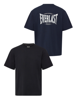 2-Pack Everlast Back Logo T-Shirt – Black &amp; Navy (MEN)
