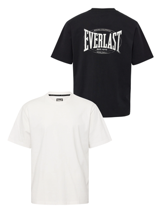 2-Pack Everlast Back Logo T-shirt – Sort & Hvid (WOMEN)